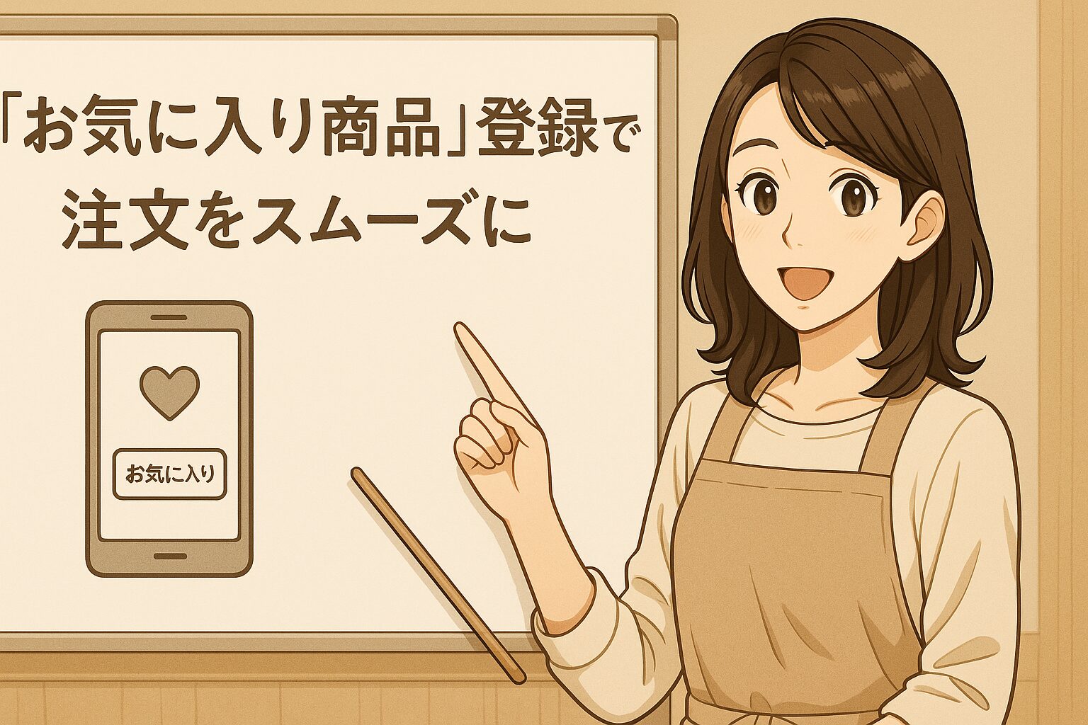 「お気に入り商品」登録で注文をスムーズに