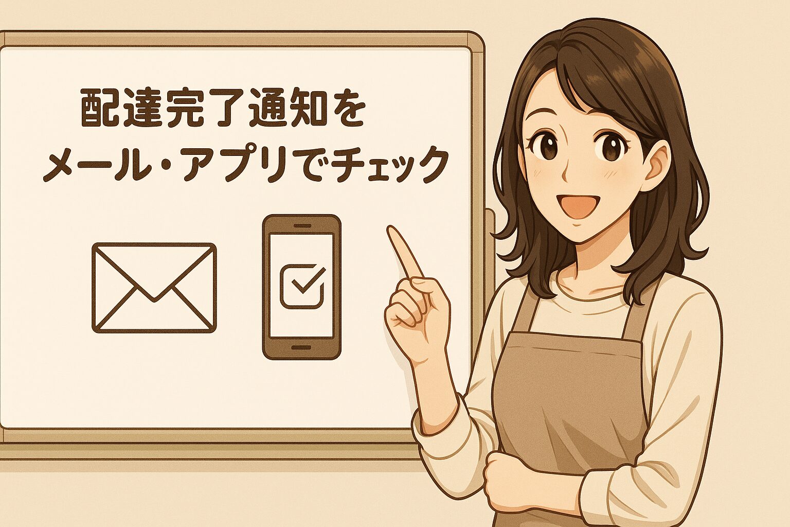 配達完了通知をメール・アプリでチェックする