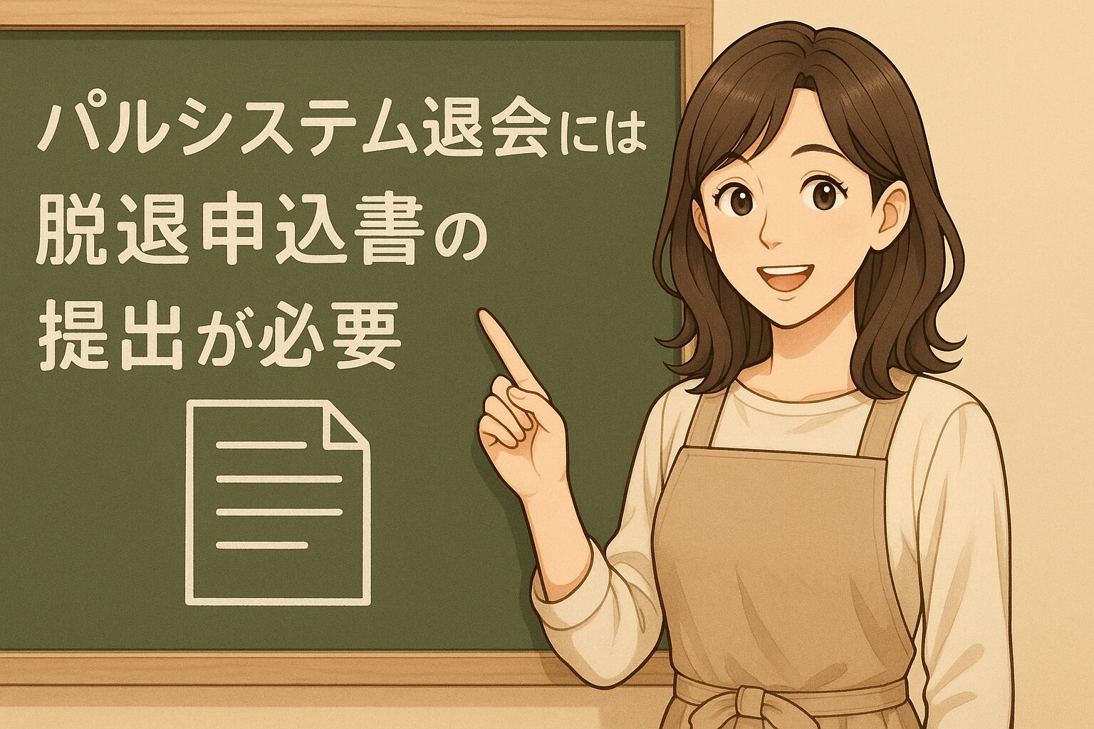 退会には脱退申込書の提出が必要