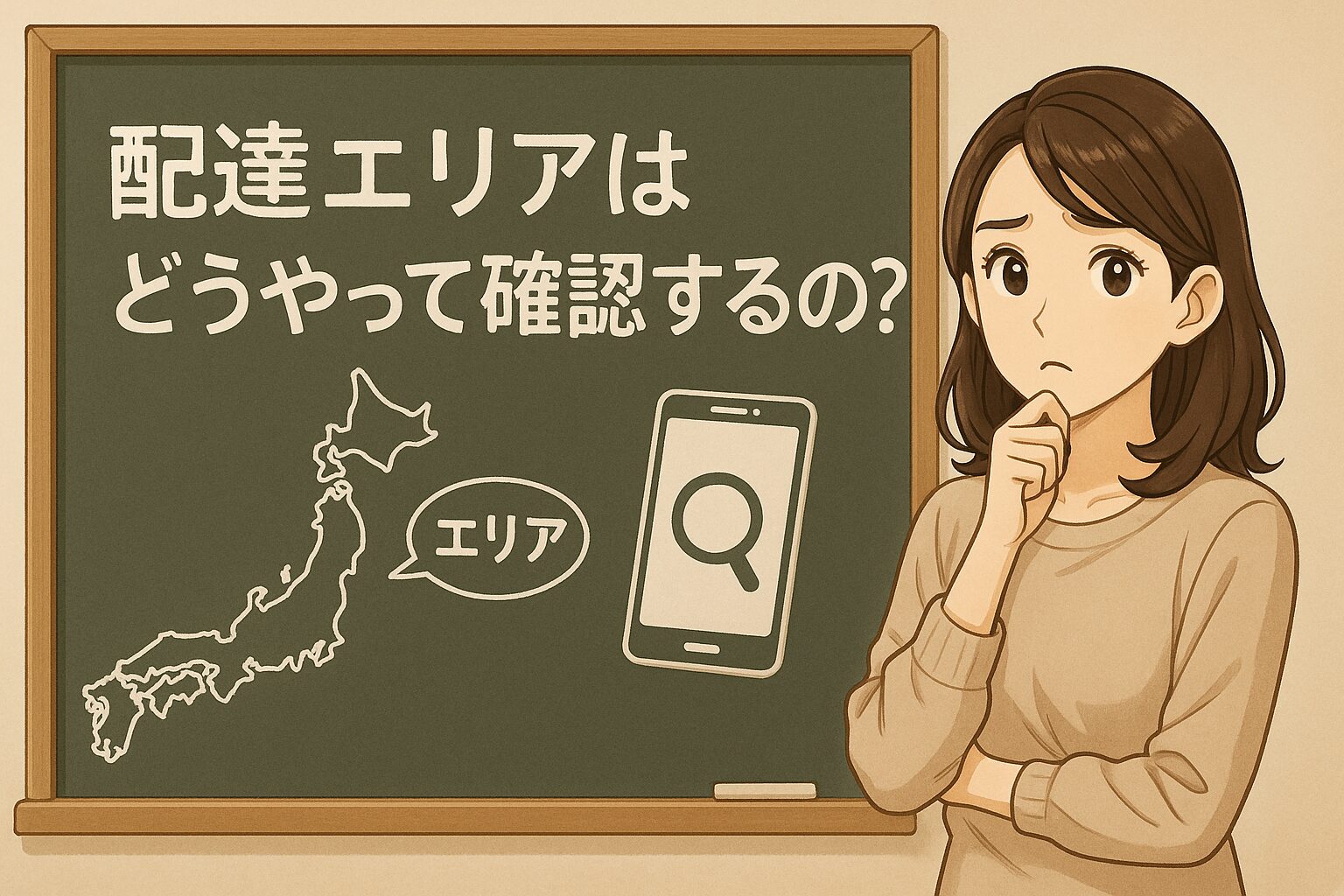 配達エリアはどうやって確認するの？