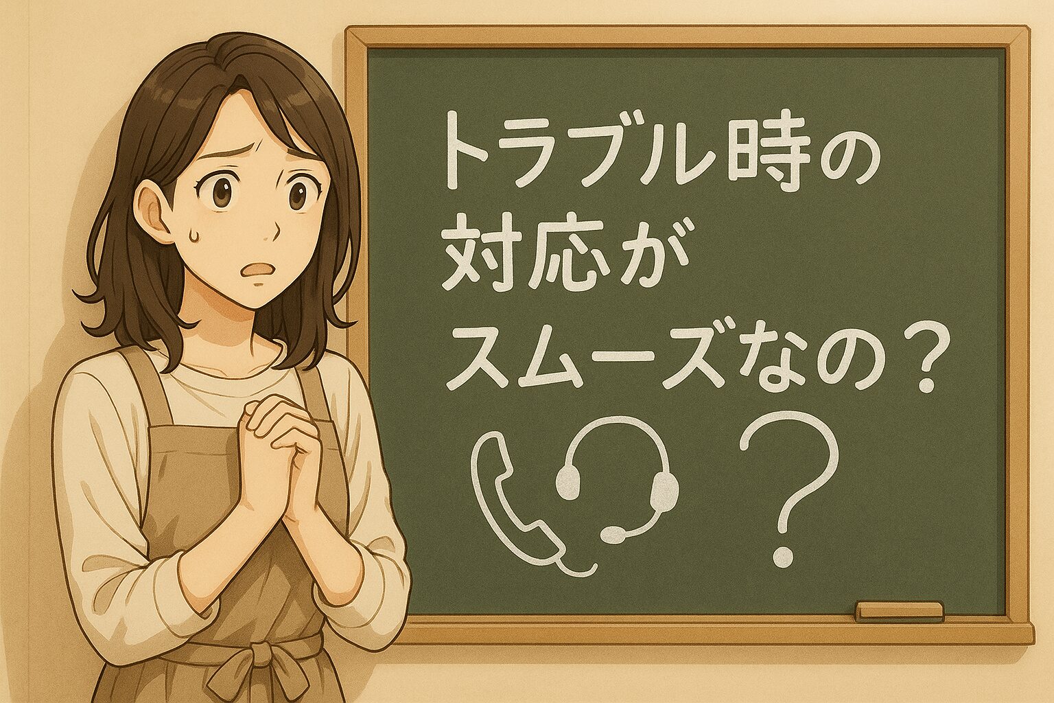 トラブル時の対応がスムーズなの？