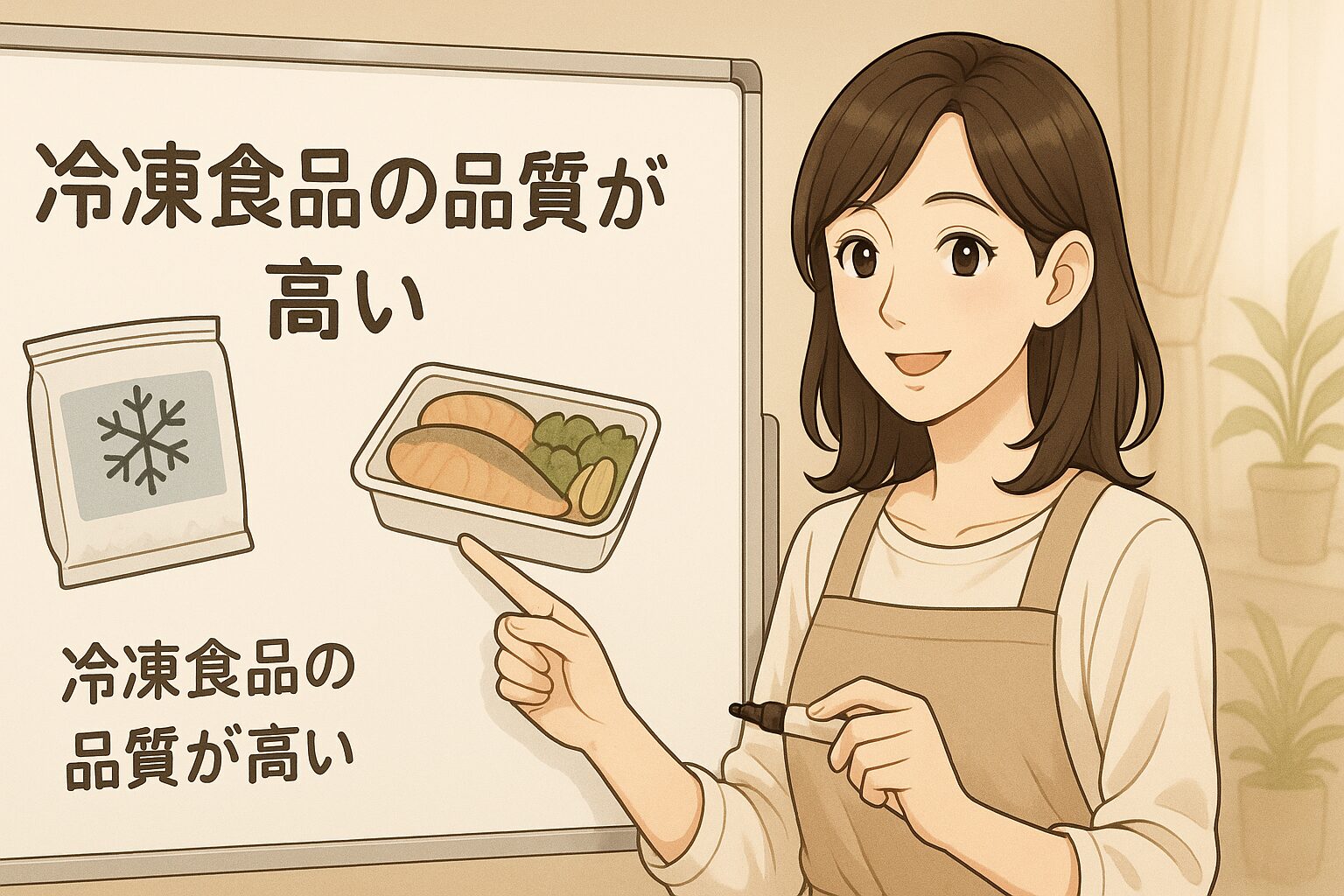 冷凍食品の品質が高い