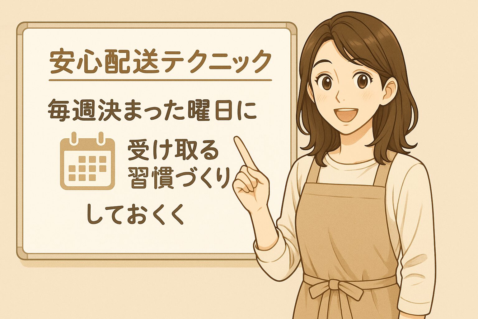 毎週決まった曜日に受け取る習慣づくりをしておく