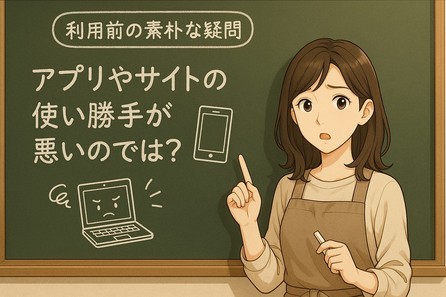 アプリやサイトの使い勝手が悪いのでは？