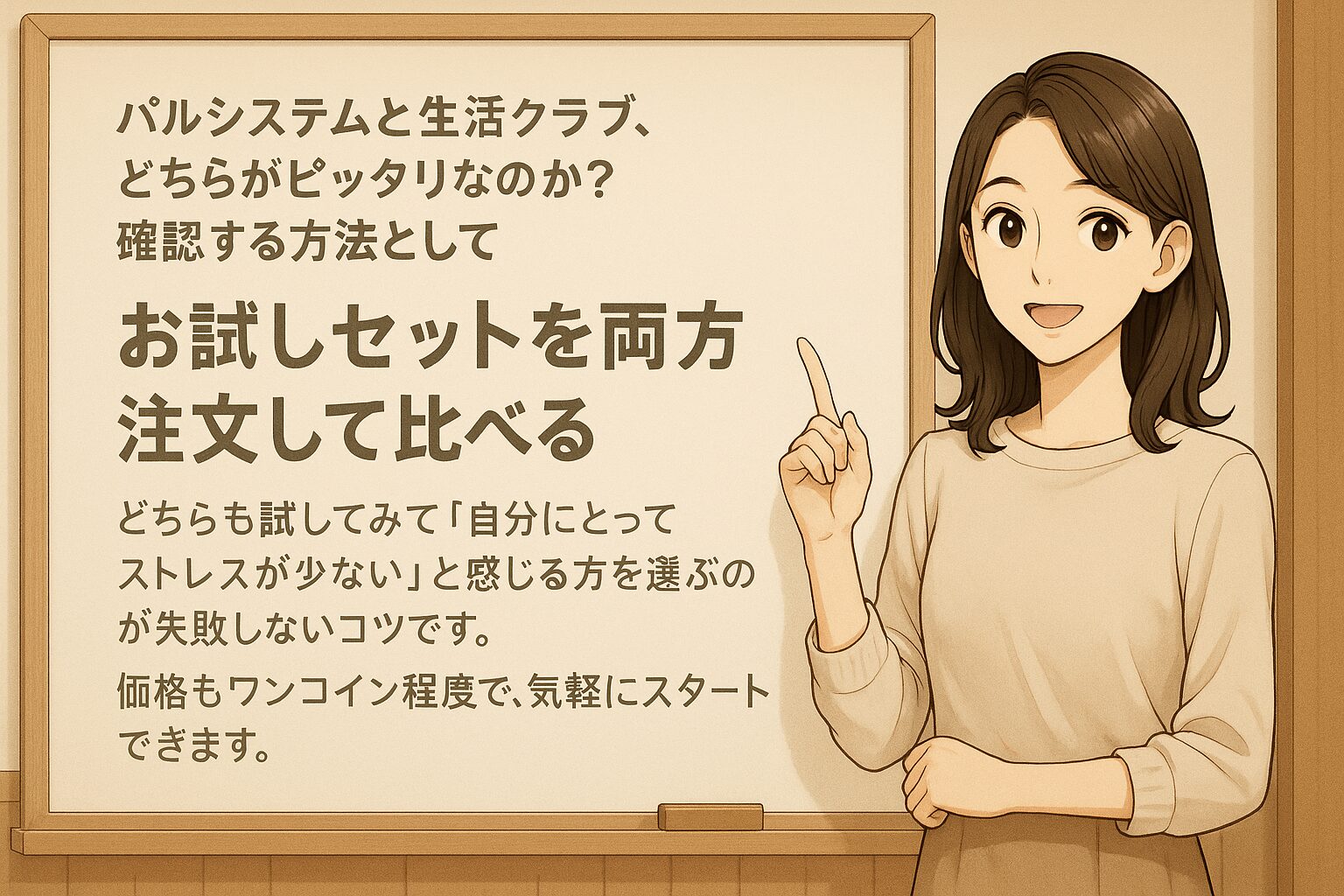 お試しセットを両方注文して比べる