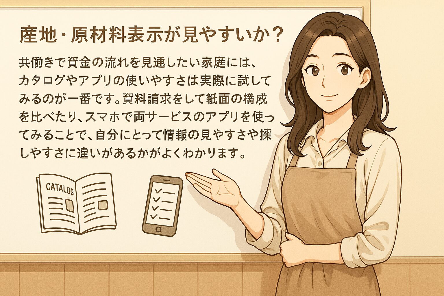 産地・原材料表示が見やすいか？