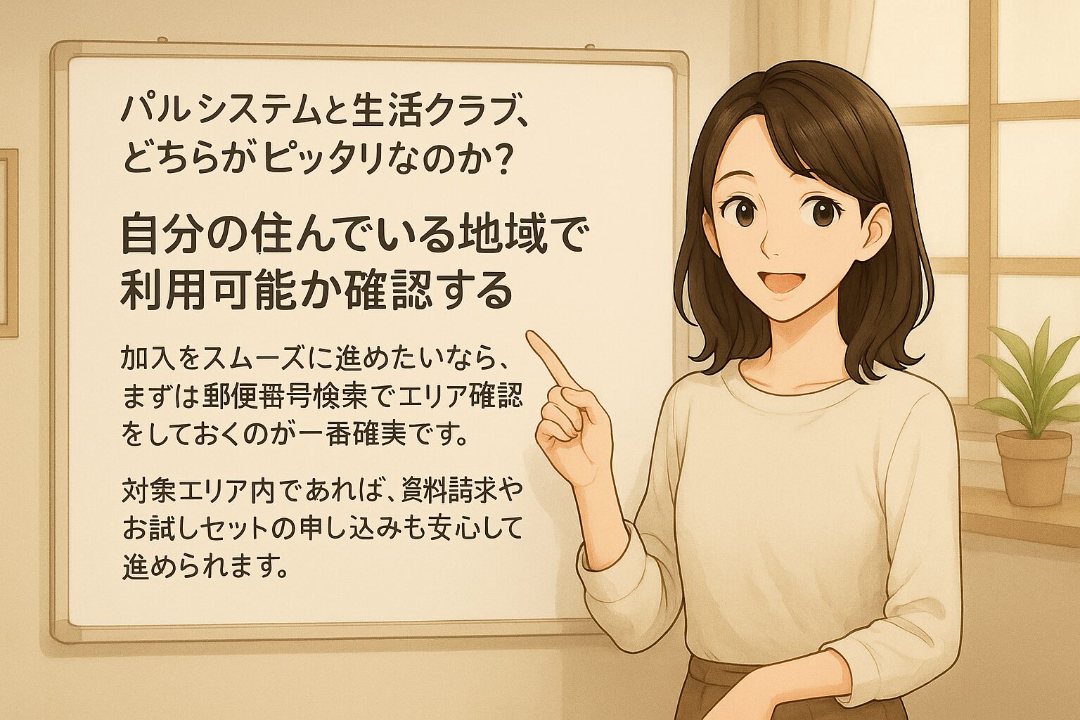 自分の住んでいる地域で利用可能か確認する