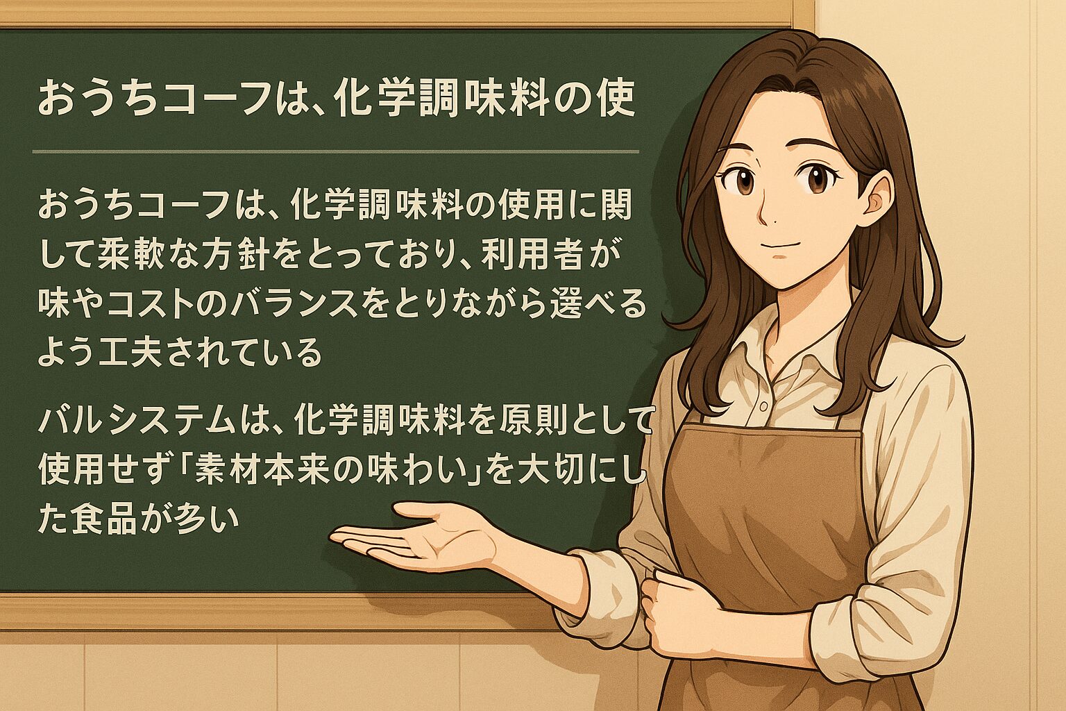 化学調味料の使用方針