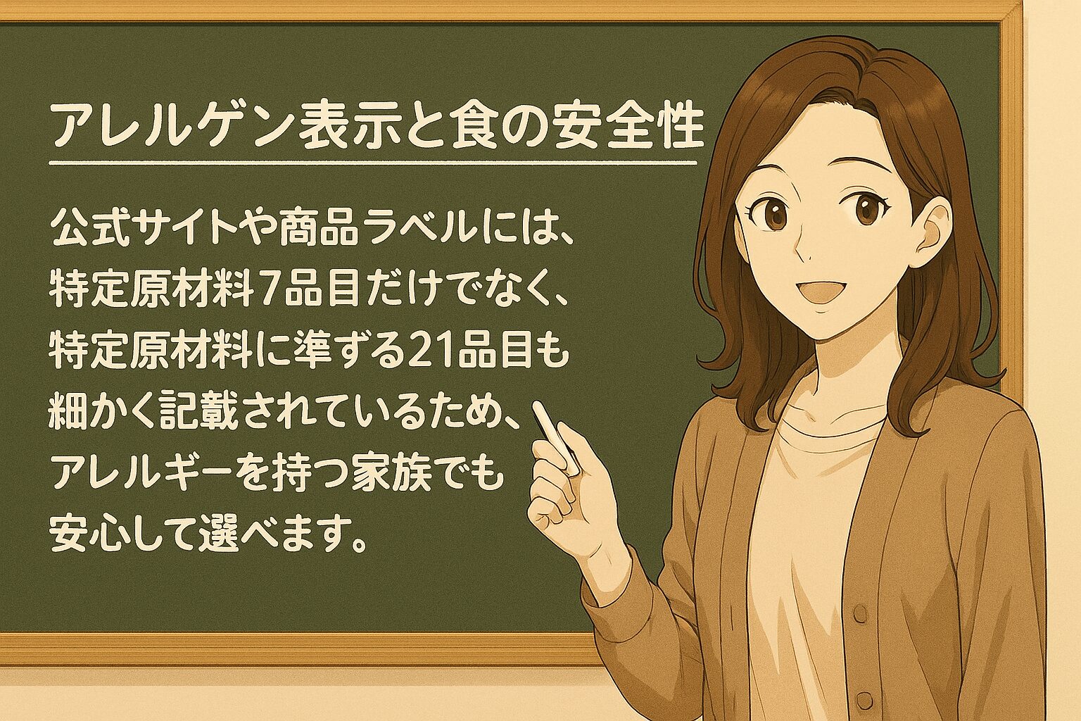 アレルゲン表示と食の安全性