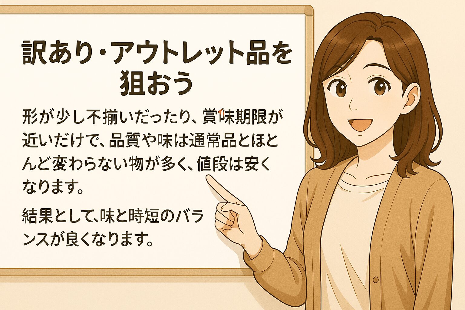 訳あり・アウトレット品を狙おう