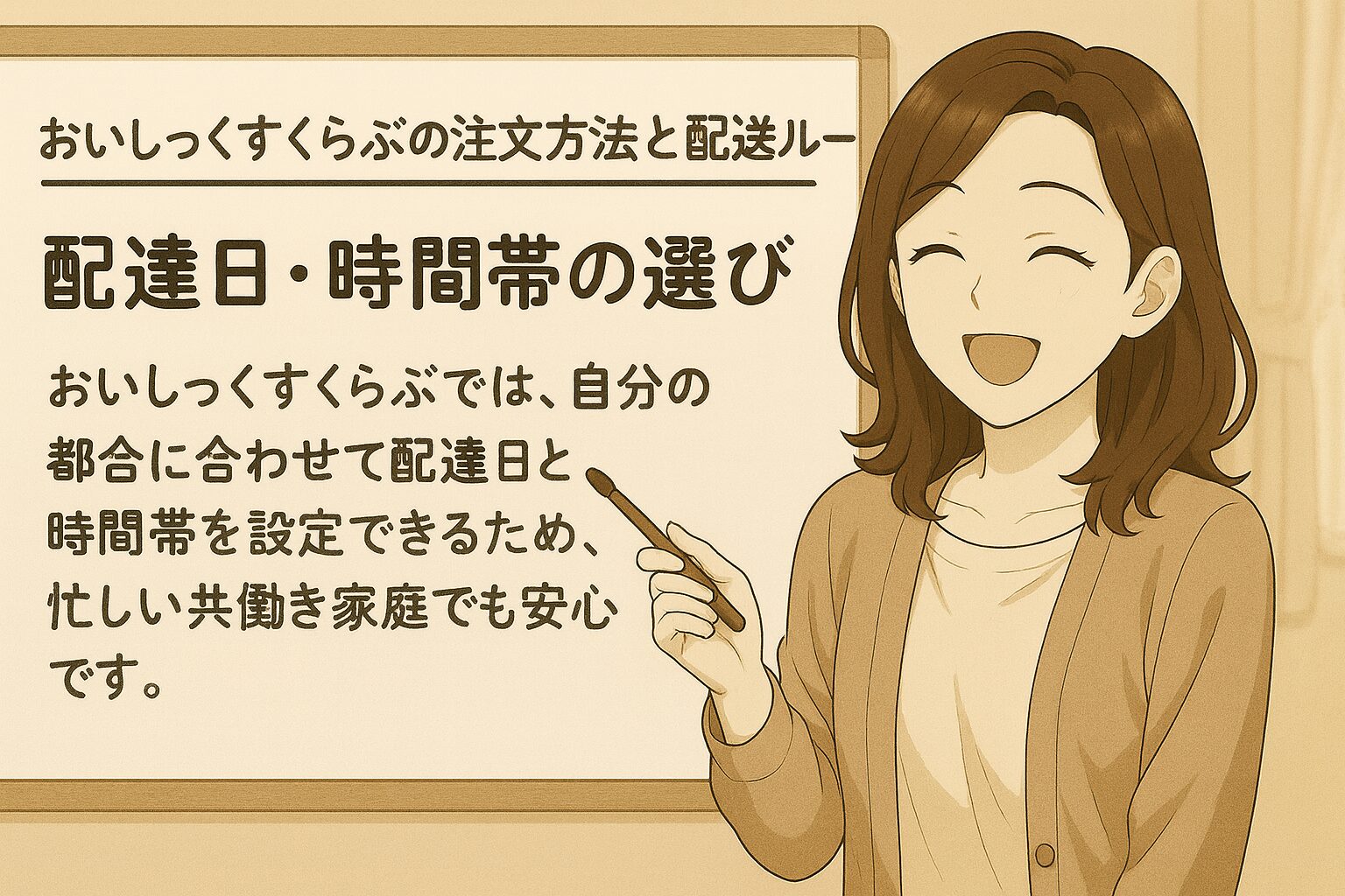配達日・時間帯の選び方