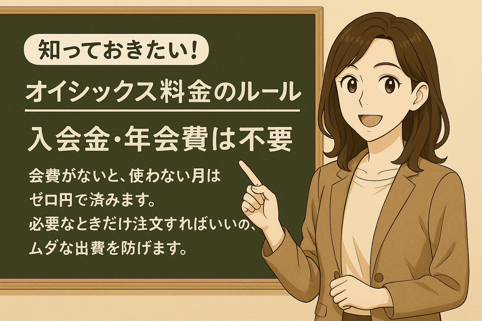 入会金・年会費は不要