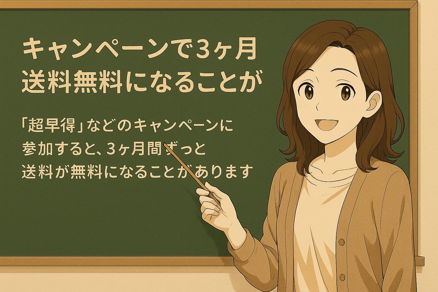 キャンペーンで3ヶ月送料無料になることがある