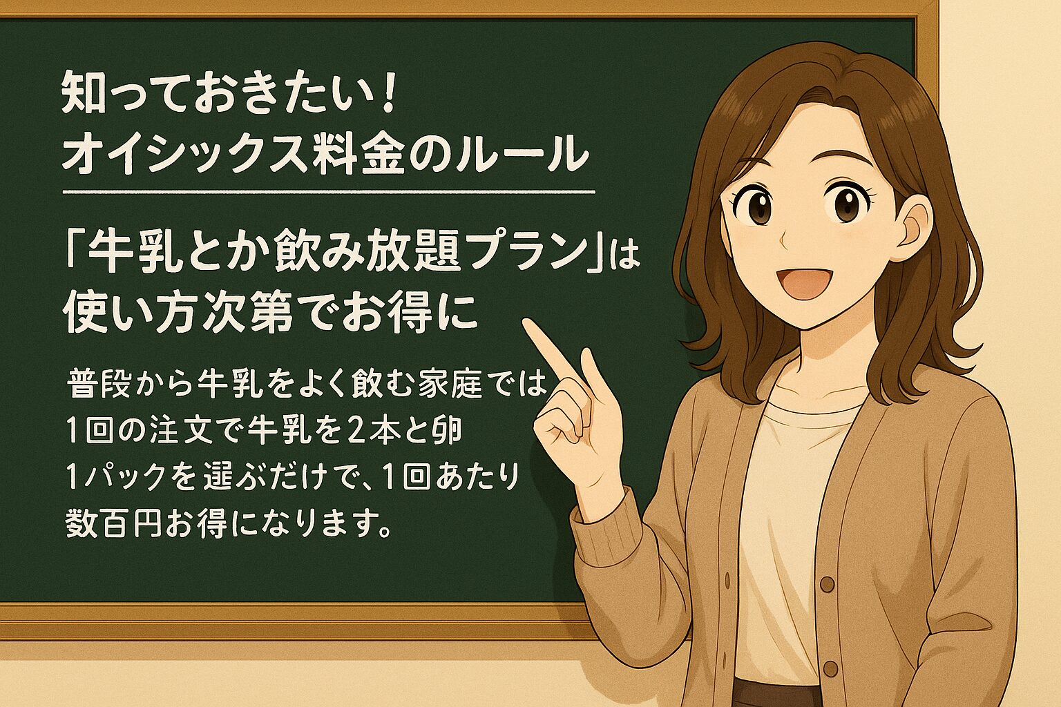 牛乳とか飲み放題プランは使い方次第でお得に