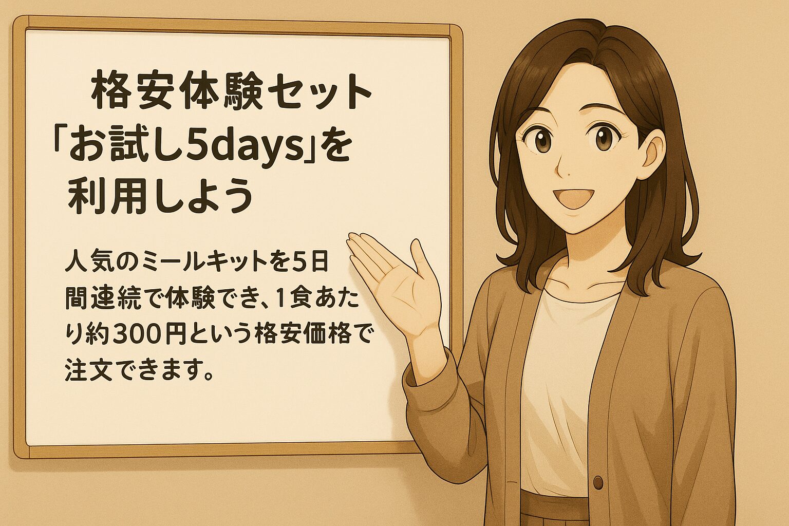 格安体験セット「お試し5days」を利用しよう