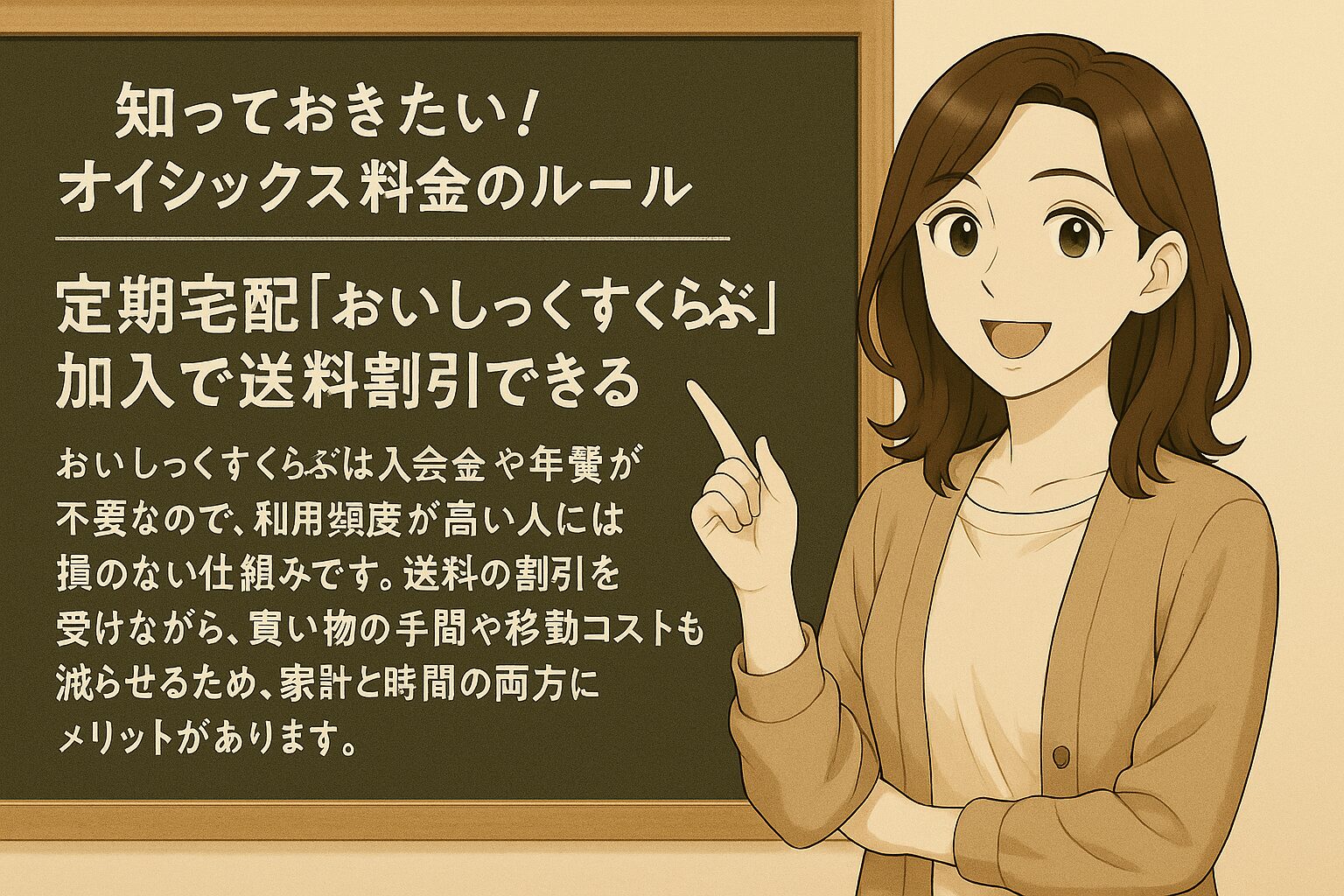 定期宅配「おいしっくすくらぶ」加入で送料割引できる