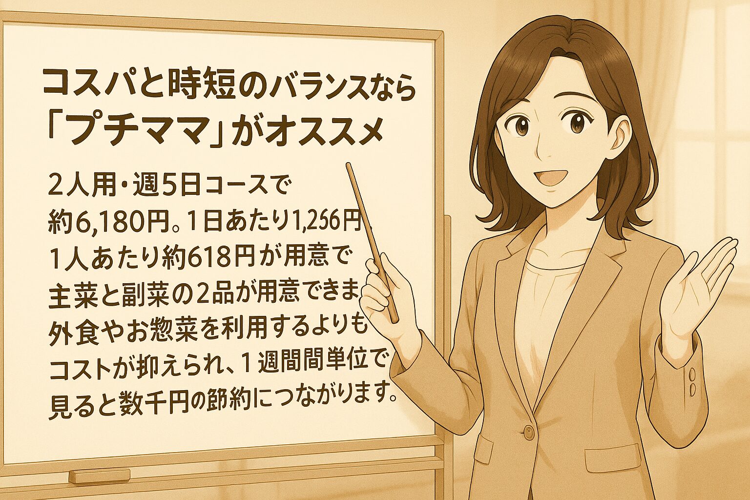 コスパと時短のバランスなら「プチママ」がオススメ