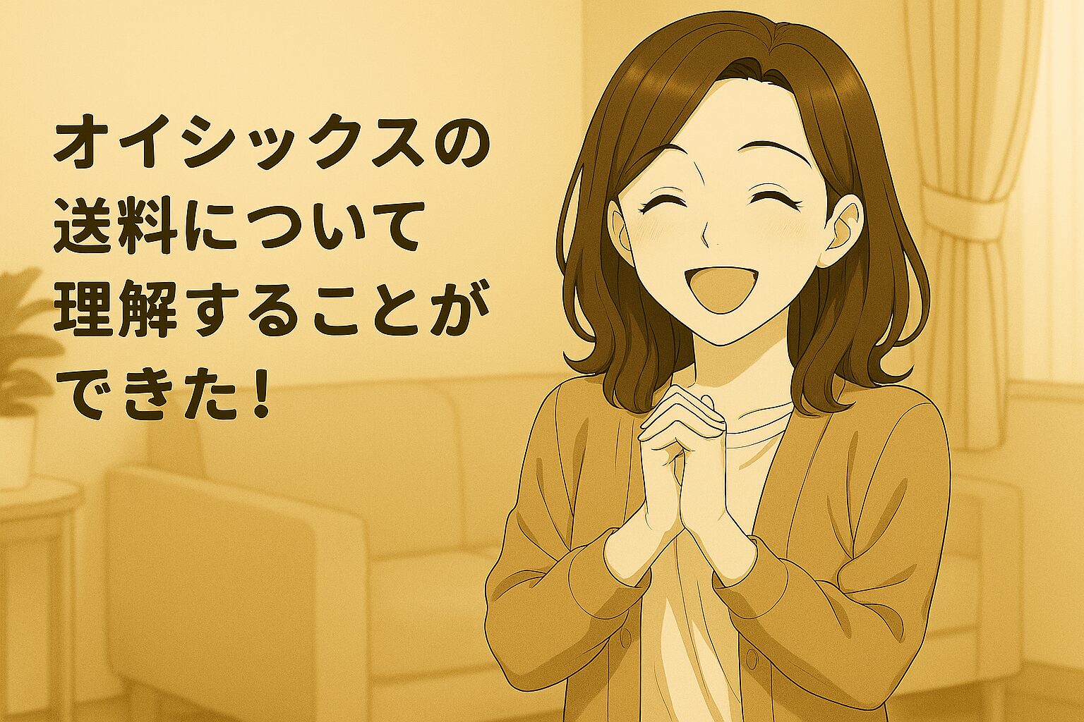 オイシックスの送料について理解することができて喜んでいる30代共働き主婦