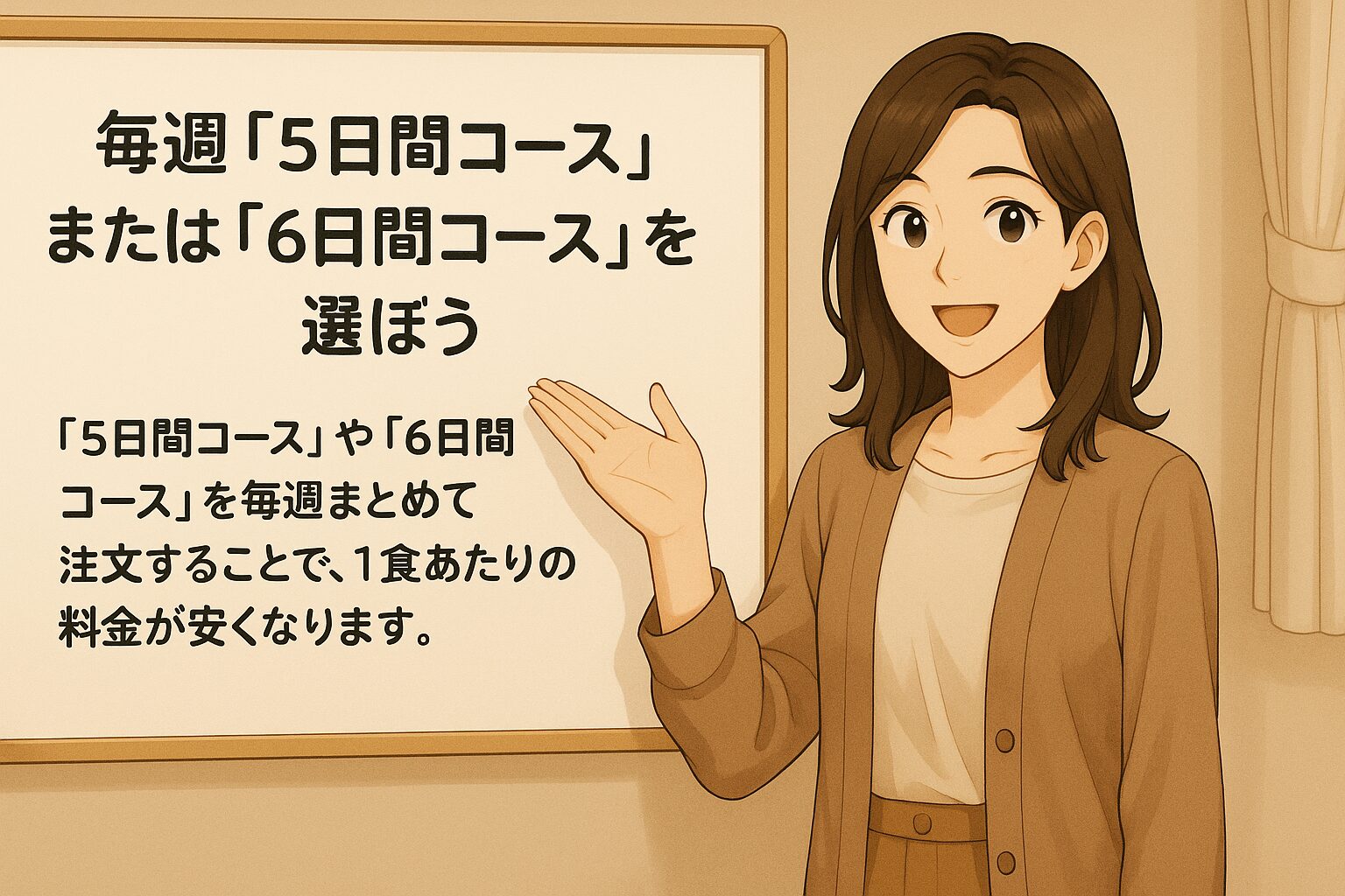 毎週「5日間コース」または「6日間コース」を選ぼう