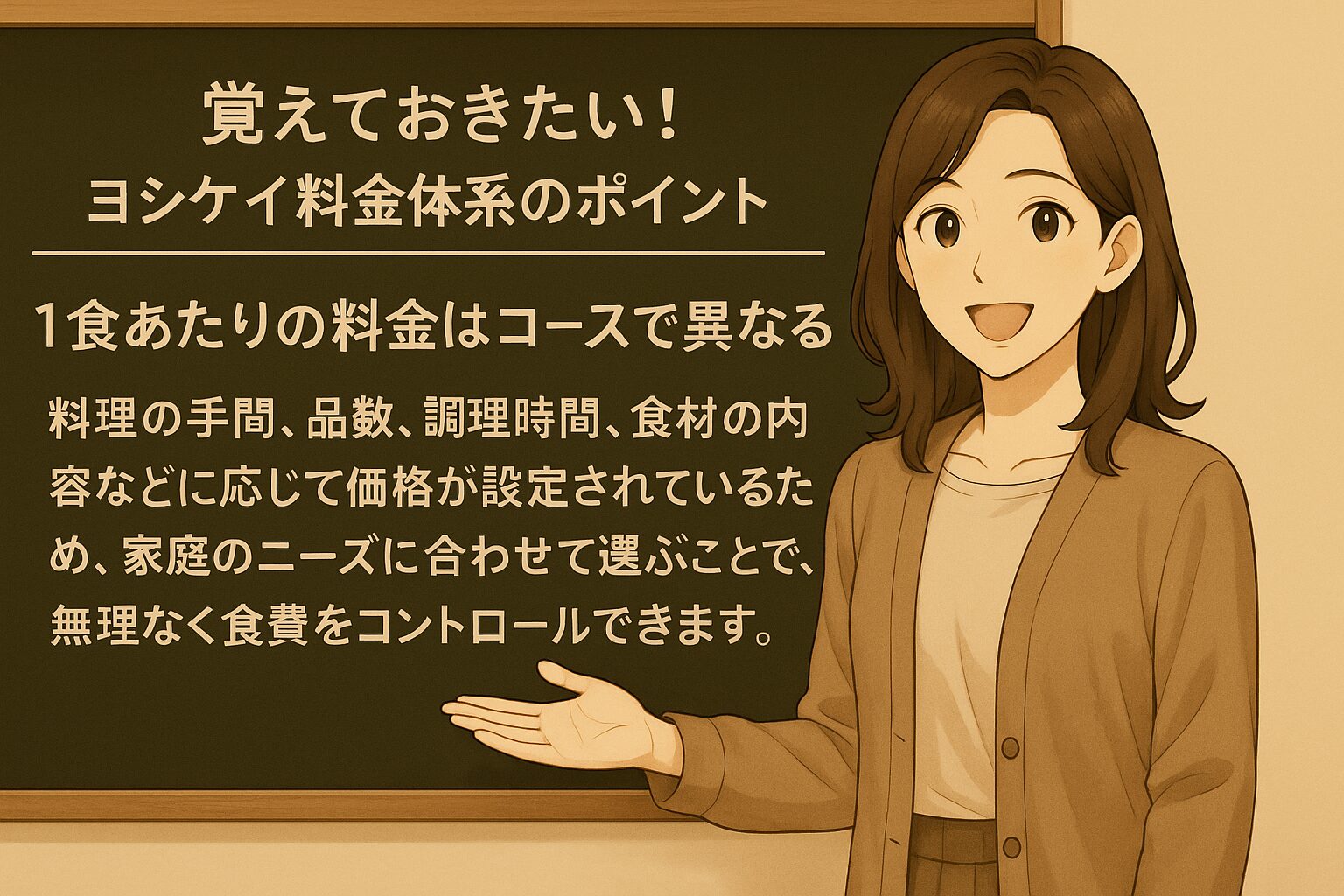 1食あたりの料金はコースで異なる