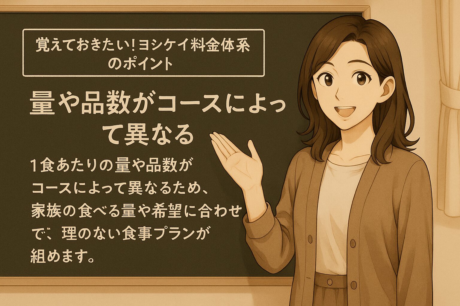 量や品数がコースによって異なる