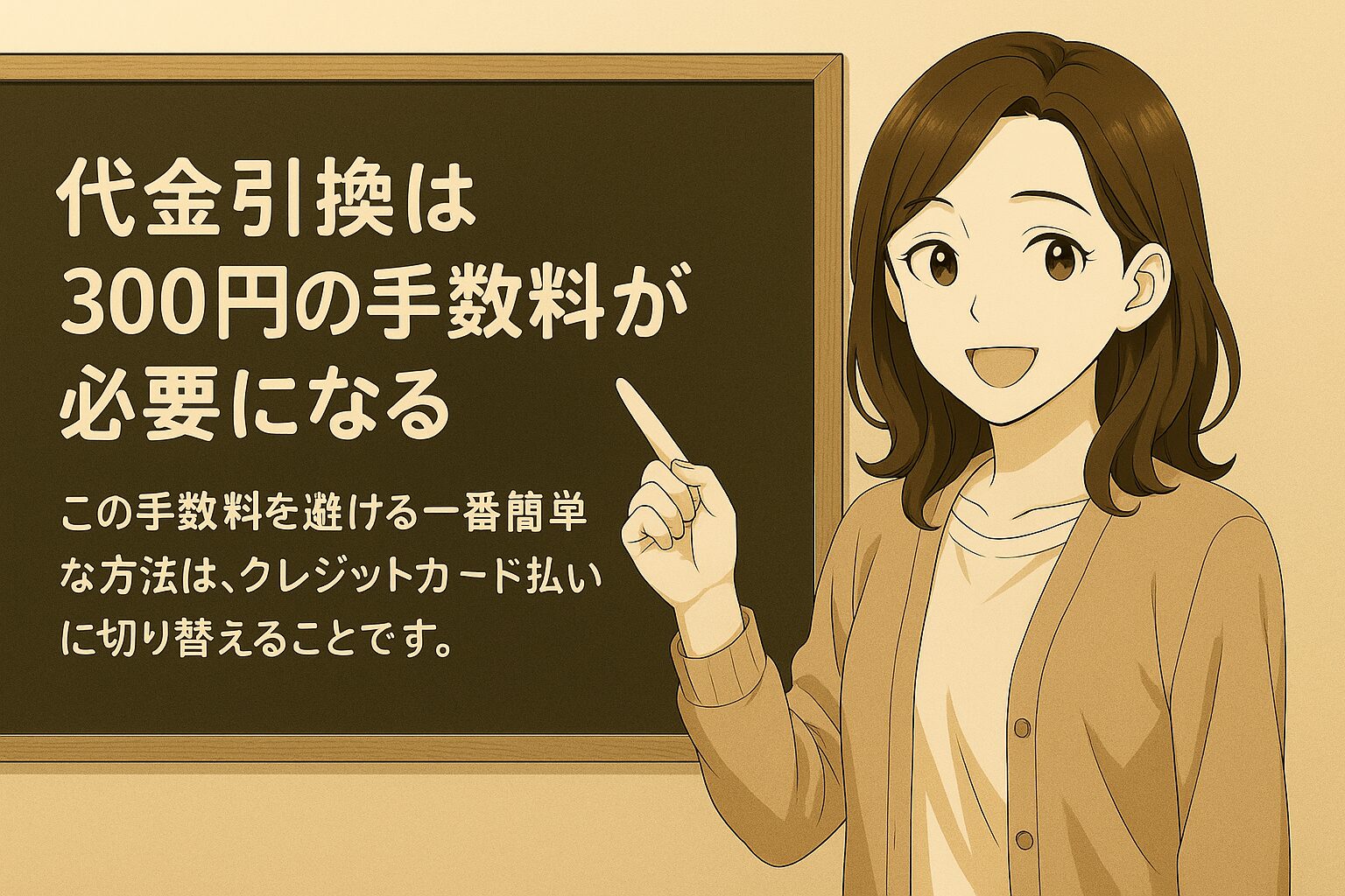 代金引換は300円の手数料がかかる