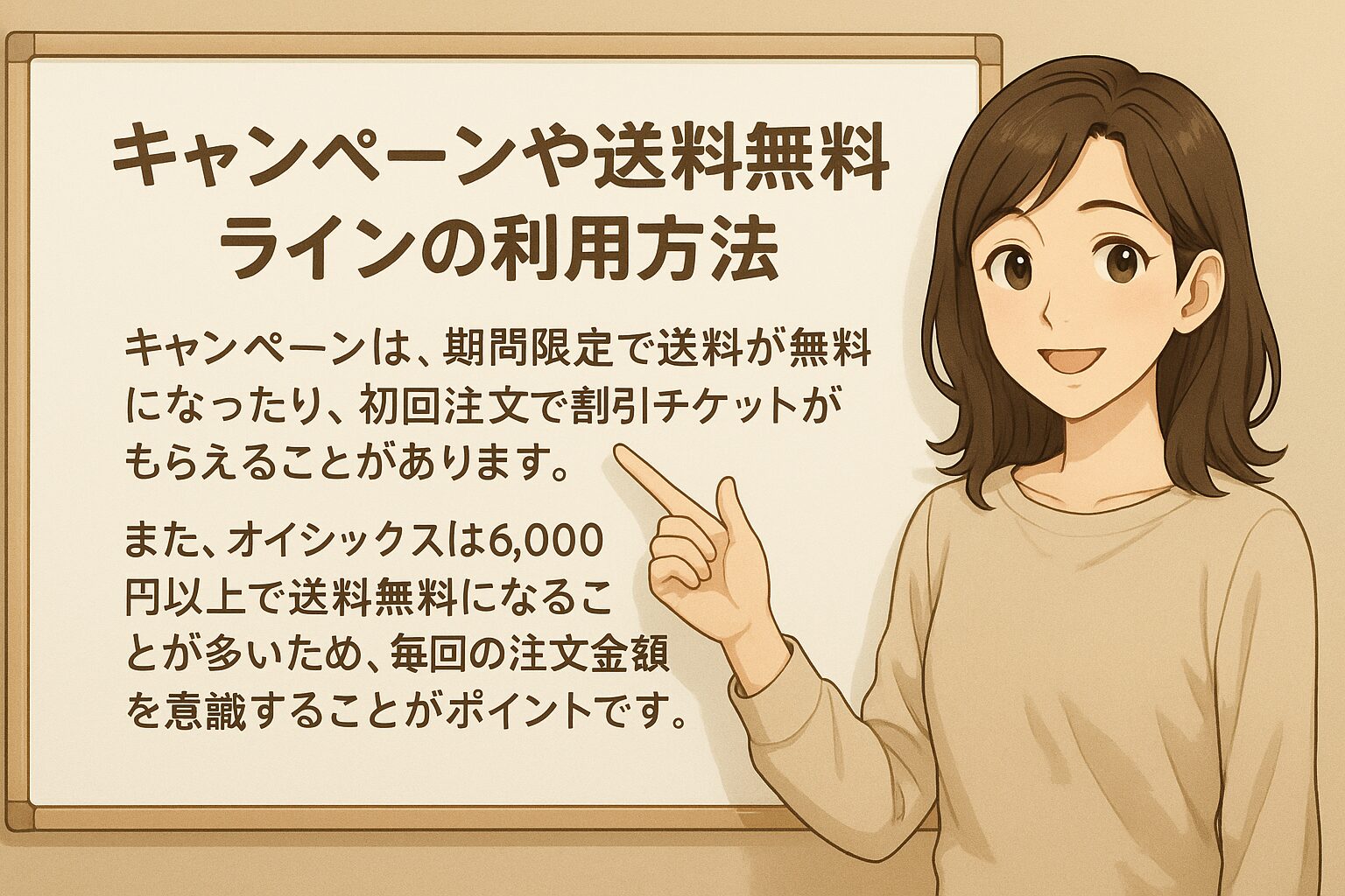 キャンペーンや送料無料ラインの利用方法