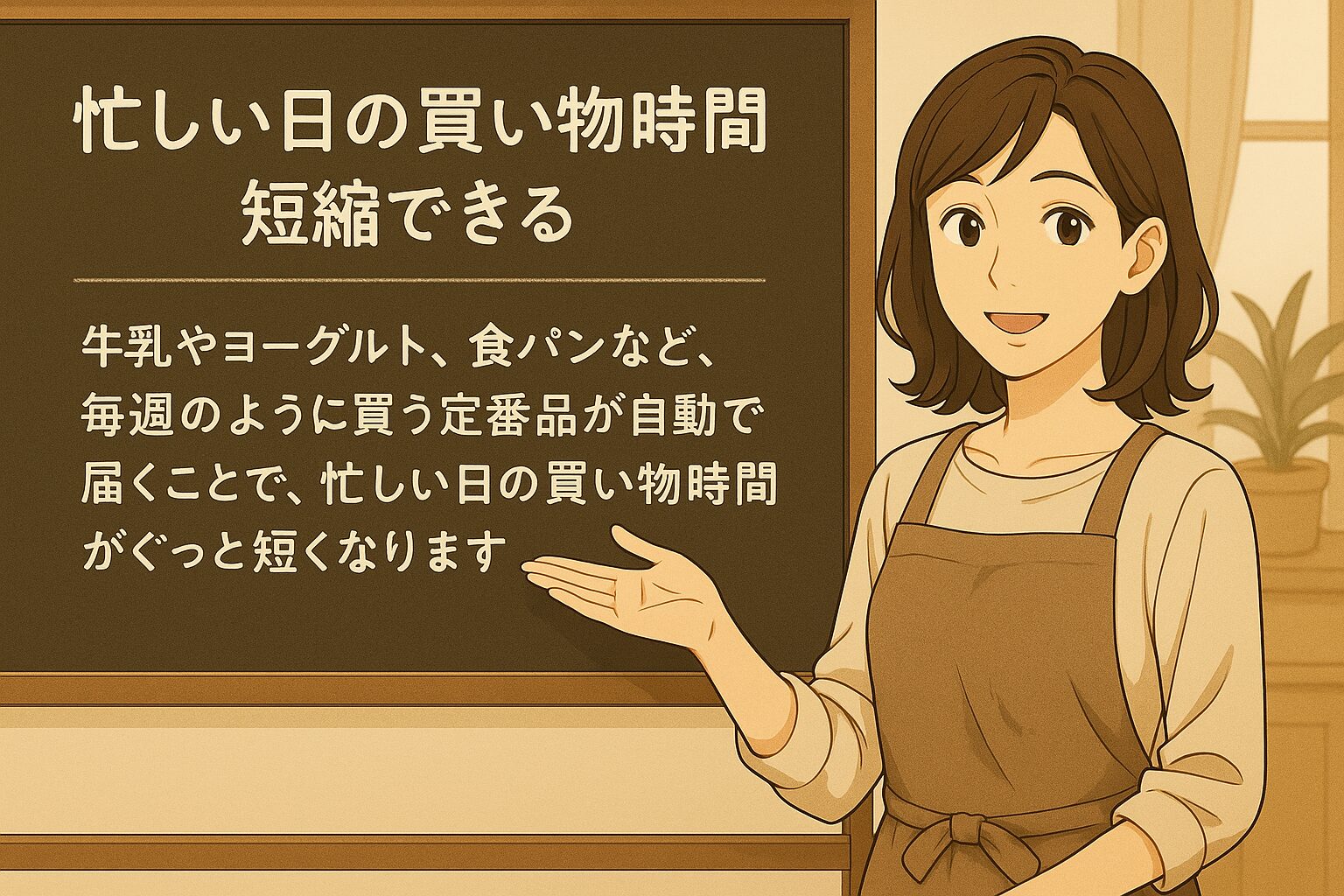 忙しい日の買い物時間を短縮できる
