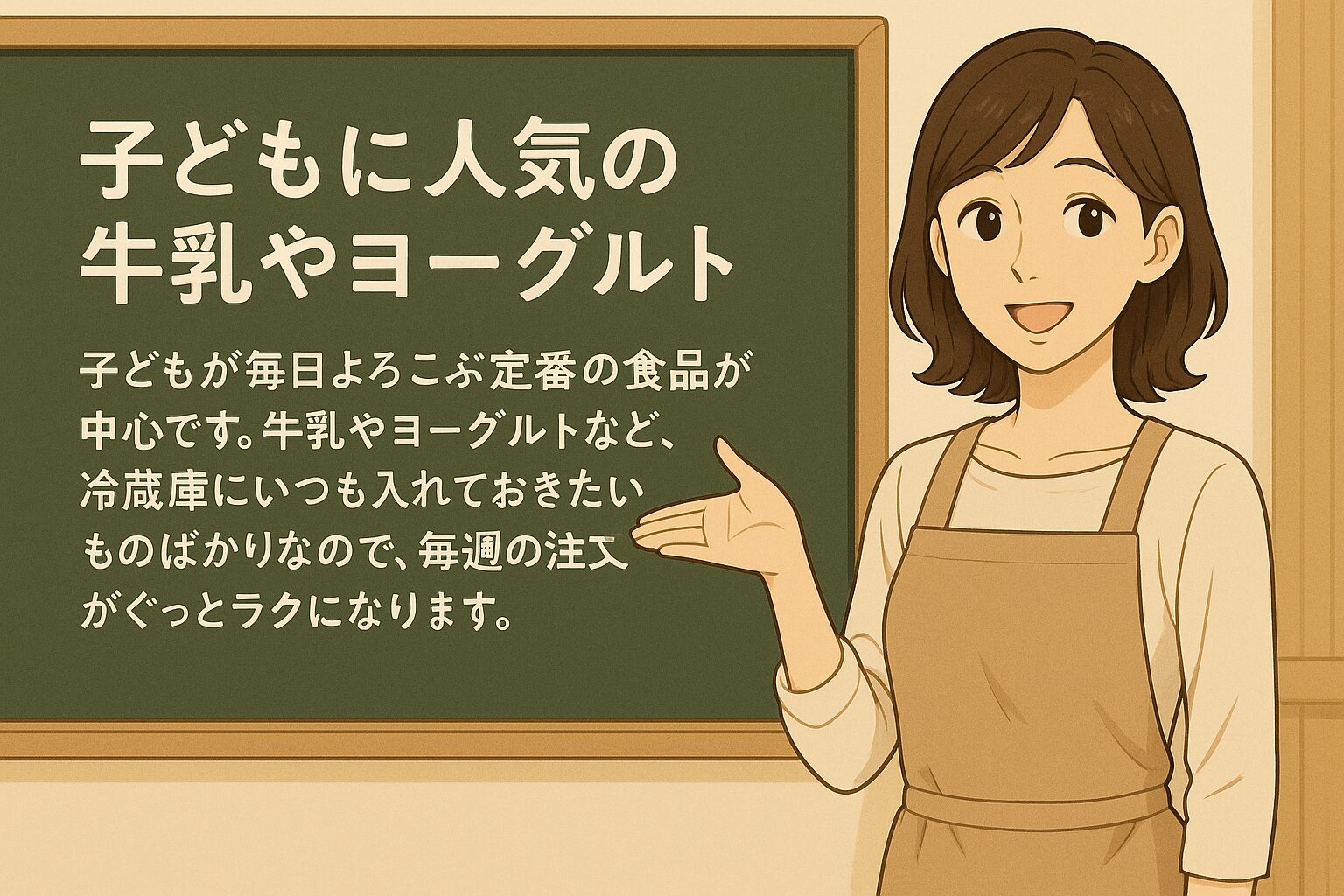 子どもに人気の牛乳やヨーグルト