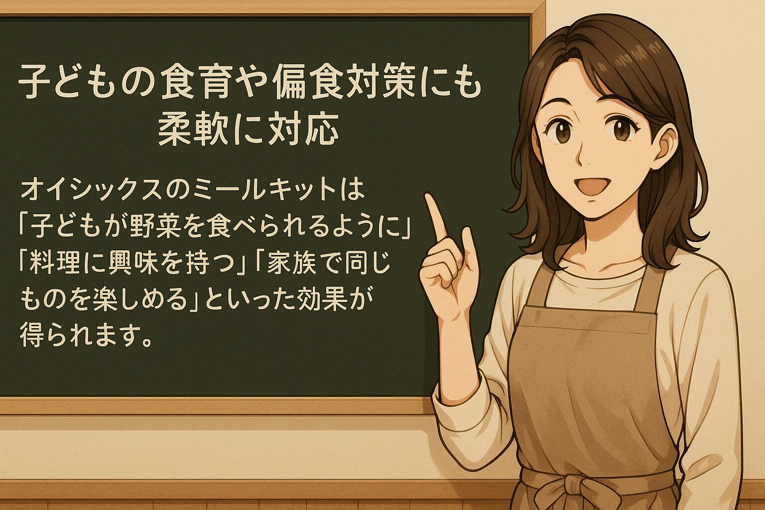 子どもの食育や偏食対策にも柔軟に対応
